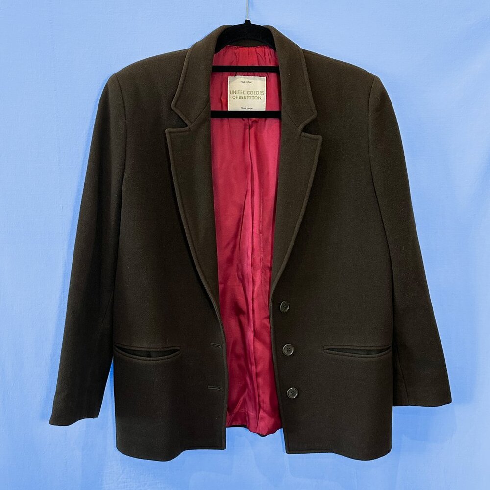 Vintage Benetton Wool Blazer Jacket